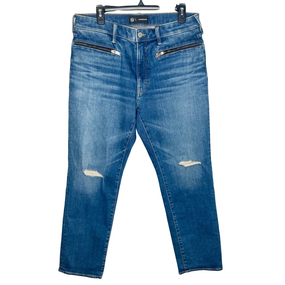 GU x Undercover‎ Jeans Mens Large Blue Distressed Straight Leg Streetwear Urban